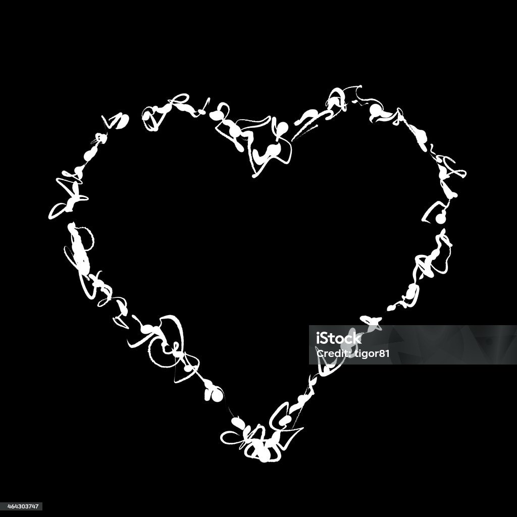 heart abstract heart on black background Abstract Stock Photo