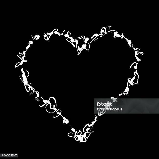 Heart Stock Photo - Download Image Now - Abstract, Black Color, Computer Graphic