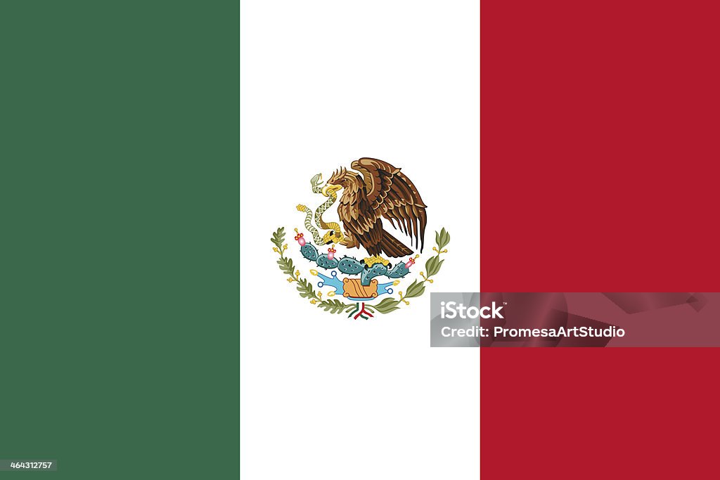 Mexico Flag Flags Lightbox: Authority stock illustration