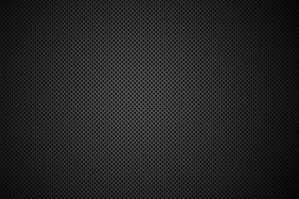 Speaker grid. Black speaker grill - high resolution. abstract aluminum backgrounds close up stock illustrations