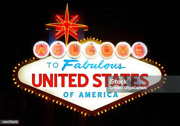 Willkommen In Den Usa Stockfoto und mehr Bilder von Design - Design, Fotografie, Freizeitaktivität