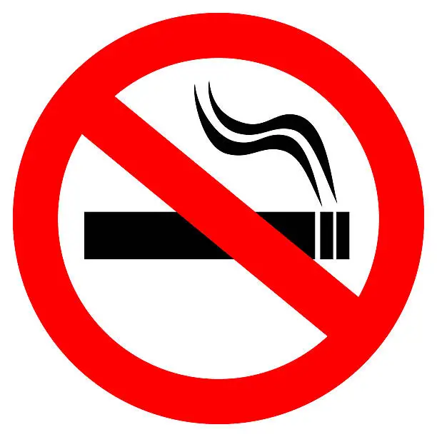 Photo of No smoking sign