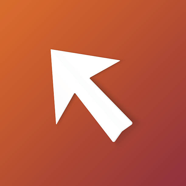 70+ White Pixelated Computer Arrow Cursor Icon With Shadow ...