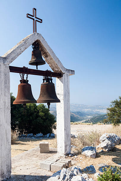 Bells by the monastery on Kefalonia, Greece.