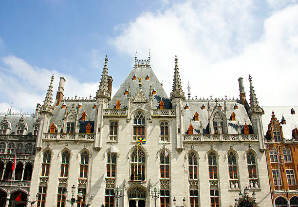 City Hall on the Burg Square, Bruges, Belgium.