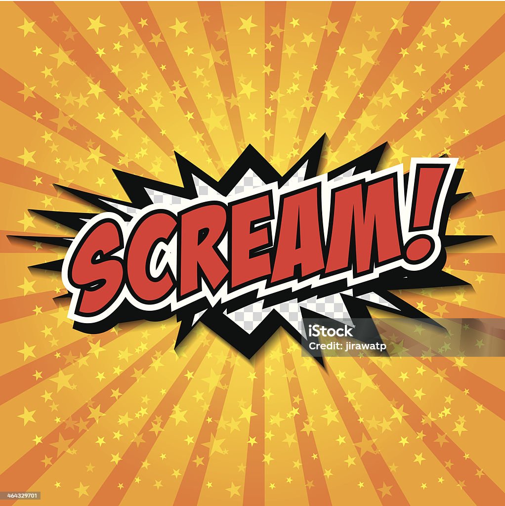 Comic Help Scream Scream Comic Speech Bubble Cartoon Stock Illustration - Download Image ...