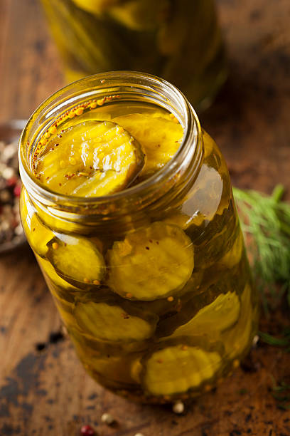 istock Homemade Organic Crunch Green Pickles 464340139
