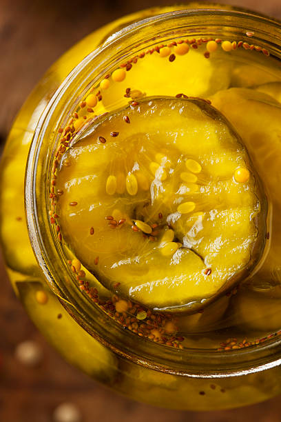 istock Homemade Organic Crunch Green Pickles 464340147
