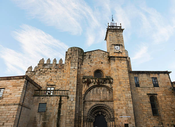 Side view of the romanesque cathedral of Ourense in Galicia, Spain.