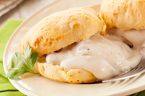 istock Homemade Buttermilk Biscuits and Gravy 464344659