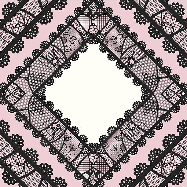 Lacy vintage background. Lacy vintage background. Vector illustration. lace black lingerie floral pattern stock illustrations