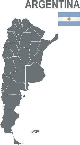 http://dikobraz.org/map_2.jpgDetailed map of Argentina with 23 provinces   and flag 
