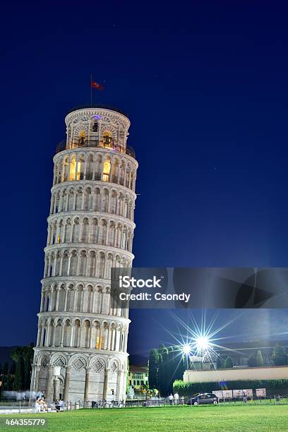 Foto de Torre De Pisa À Noite e mais fotos de stock de Torre de Pisa - Torre de Pisa, Pisa, Antigo