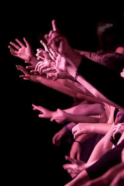 Photo of Waving during the concert