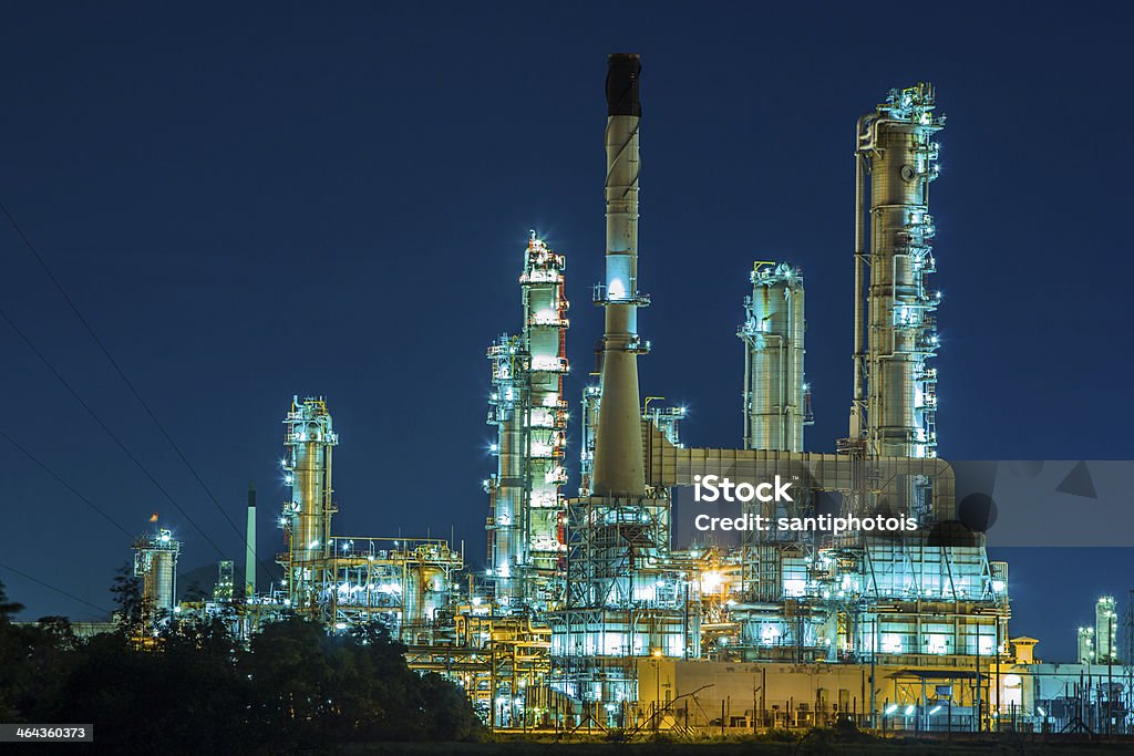 Planta petroquímica - Foto de stock de Acero libre de derechos