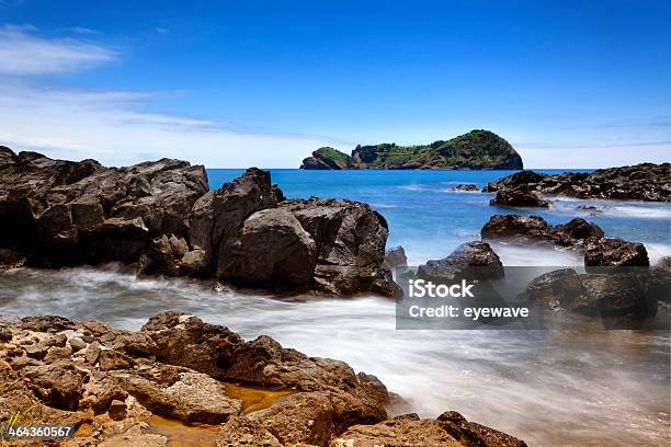 Rocky Coast And Islet Of Vila Franca Sao Miguel Azores Stock Photo - Download Image Now