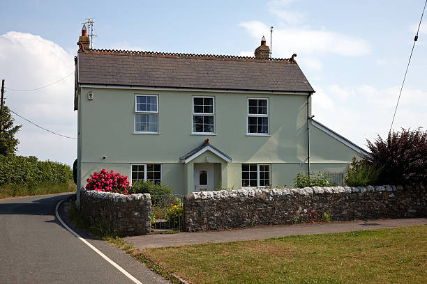 istock Detached house in Welsh countryside 464361357
