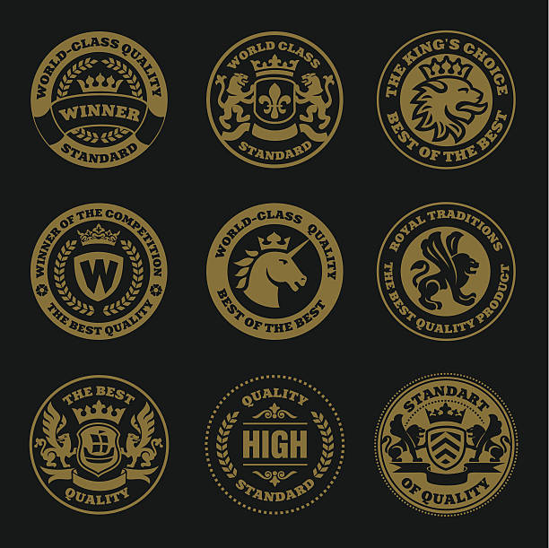 quality icon, insignia, stamp vector art illustration