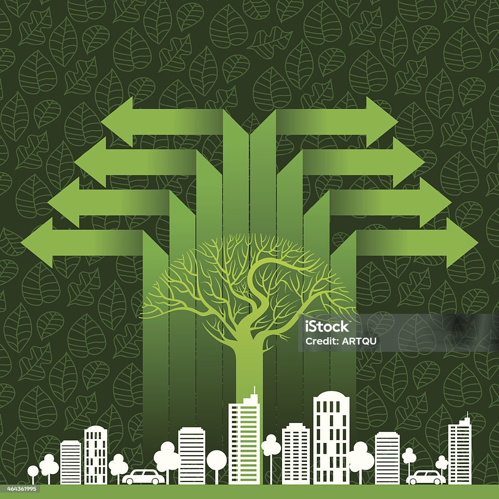 Eco friendly tree save earth Eco friendly tree save earth, save green Apartment stock vector