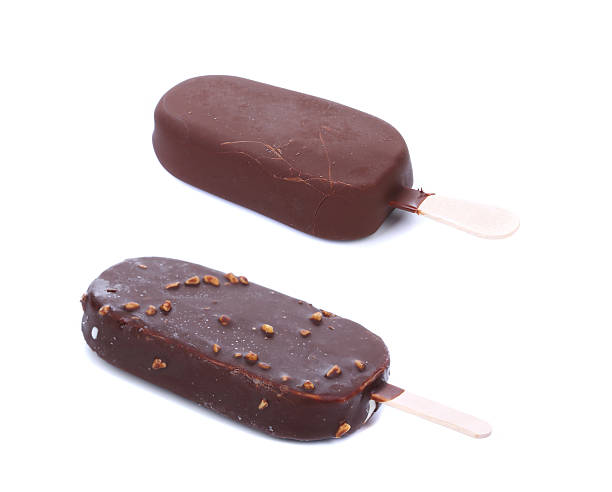 istock Different chocolate-coated blocks of ice cream. 464362663