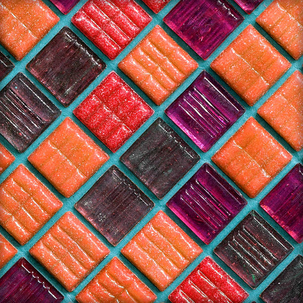 istock Colorful tiles tile wall marble-stone mosaic texture background 464362669