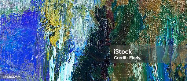 Абстрактный Синяя Краска Искусство Фоны — стоковые фотографии и другие картинки Абстрактный - Абстрактный, Акриловая живопись, В стиле минимализма