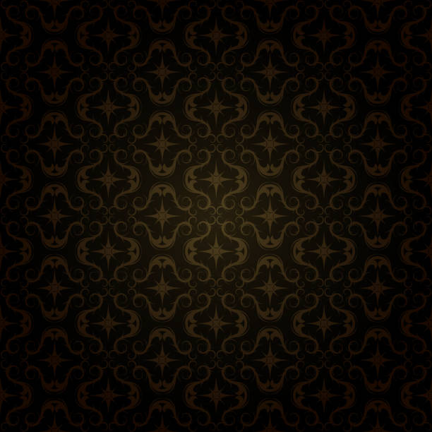 illustrazioni stock, clip art, cartoni animati e icone di tendenza di motivo oro scuro - 19th century style textured ornate backgrounds