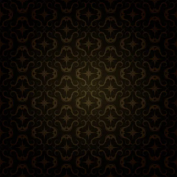 Vector illustration of dark gold pattern