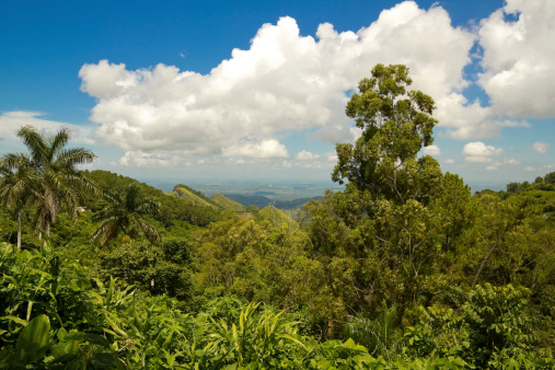 View of the Sierra of Escambray, Cienfuegos Province, Cuba
