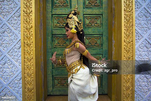 Apsara Vance Performed In Traditional Attire Stock Photo - Download Image Now - Cambodia, Dancing, Cambodian Culture