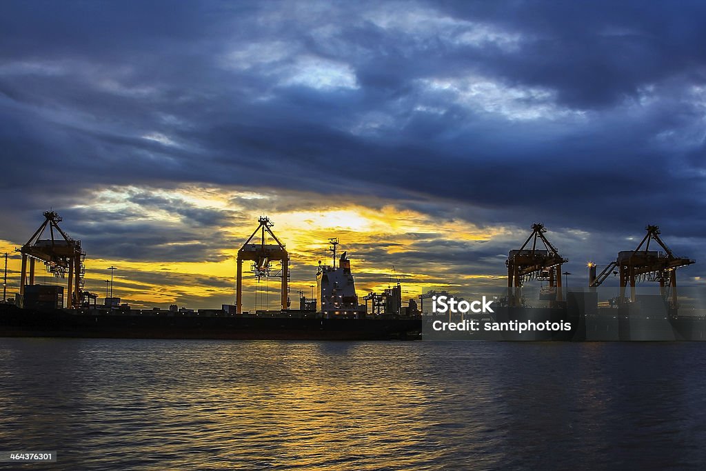 Navio de carga de carga Contêiner - Foto de stock de Azul royalty-free