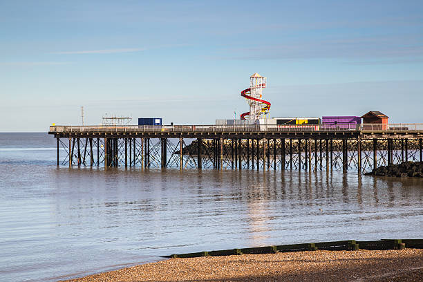 Herne Bay Pier Herne Bay Pier, Kent, UK herne bay stock pictures, royalty-free photos & images