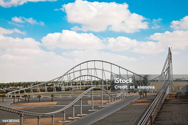 Roller Coaster Ride Stock Photo - Download Image Now - Ferrari World, Rollercoaster, Yas Island