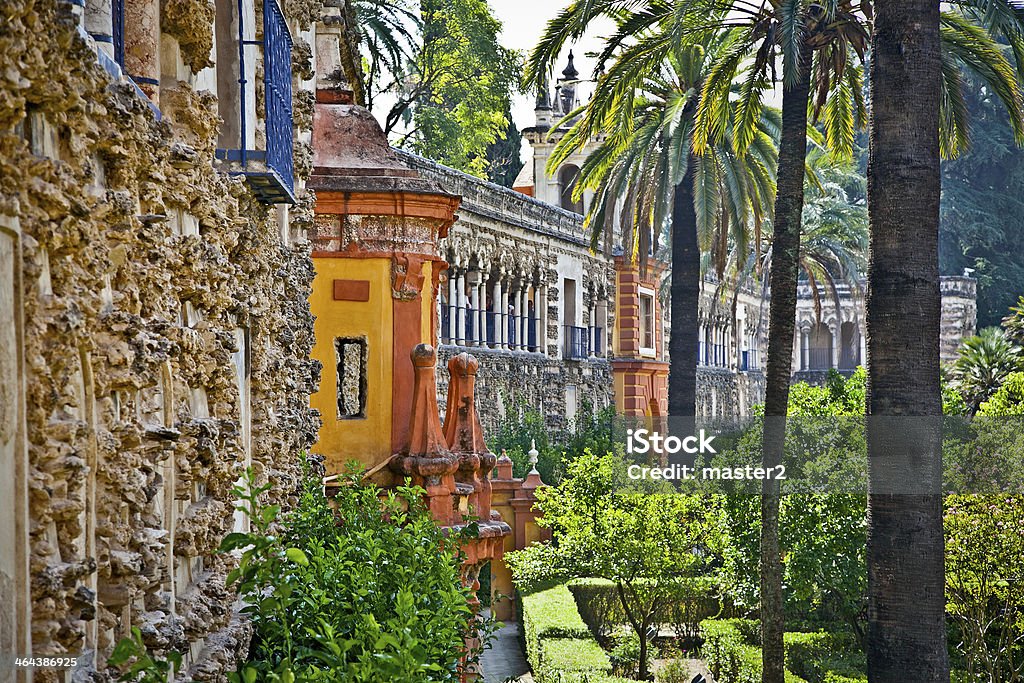 Bautiful レアルアルカサルの庭園、セビリア（スペイン） - アルカザール宮殿のロイヤリティフリーストックフォト