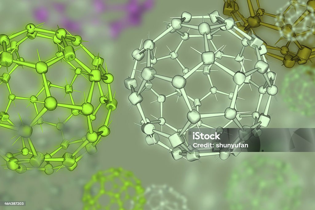 DrugModel: Buckyball-Fullerene - Royalty-free Abstrato Foto de stock