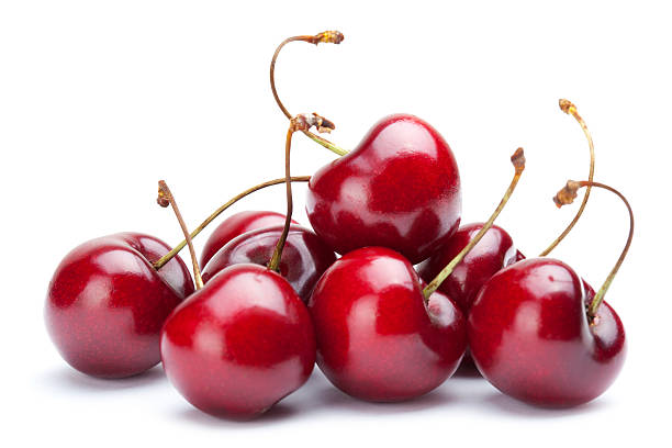 Bunch of cherries stock photo