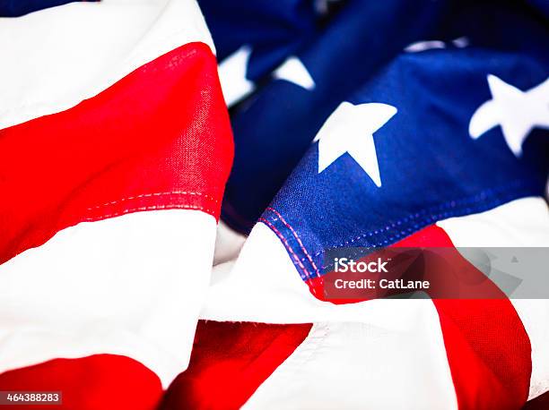 Foto de Vibrante Bandeira Americana e mais fotos de stock de Azul - Azul, Bandeira, Bandeira Norte-Americana