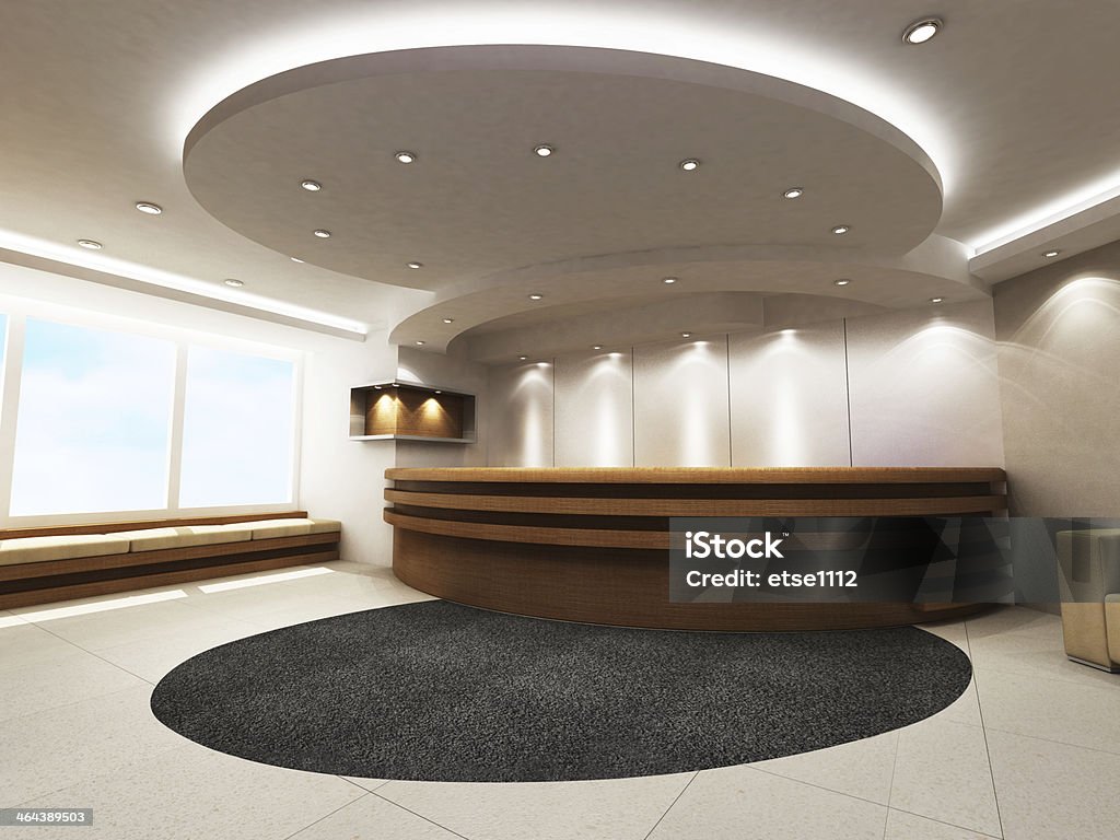 Banco della Reception - Foto stock royalty-free di Ingresso