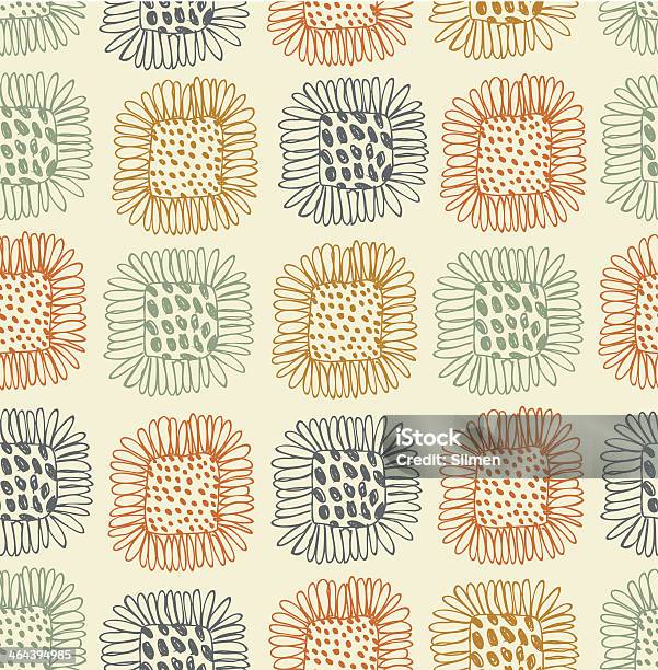 Motif Fleuri Lumineux Sans Coutures Vecteurs libres de droits et plus d'images vectorielles de Abstrait - Abstrait, Album de coupures, Art