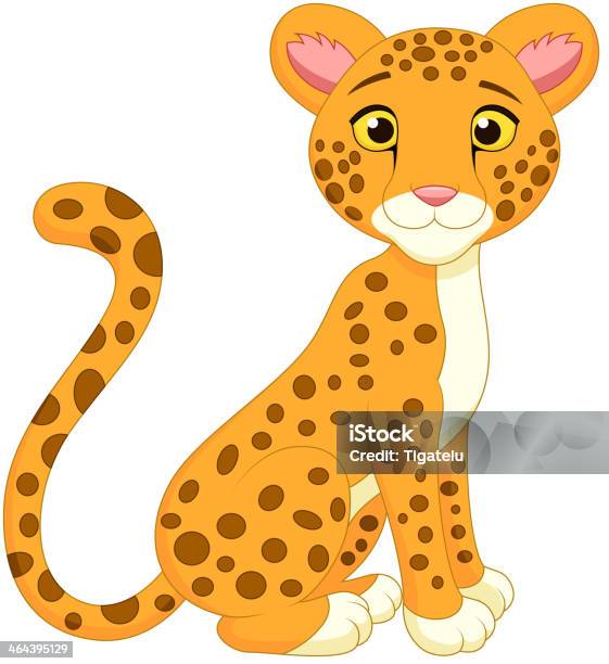 Cute Cheetah Cartoon Stock Illustration - Download Image Now - Animal, Animals In The Wild, Big Cat