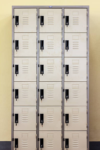 istock Lockers cabinets in a locker room. 464397100