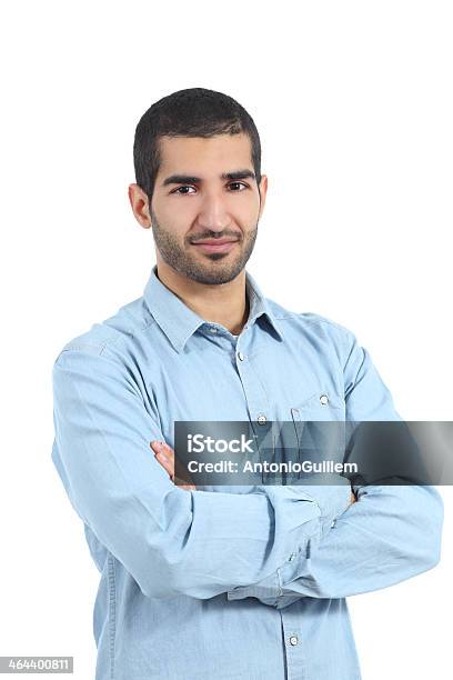Arab Casual Man Posing With Folded Arms Stock Photo - Download Image Now - Morocco, Men, Arabia