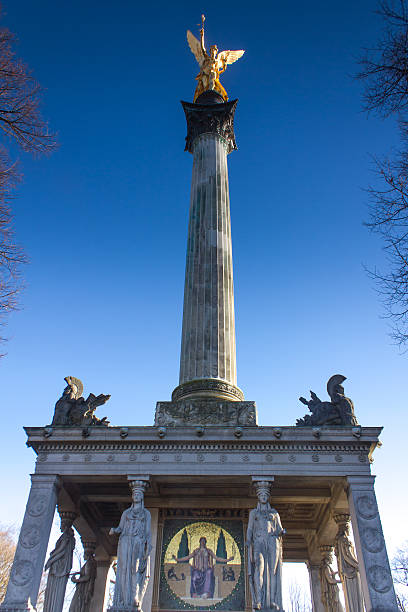 istock golden peace angel statue in munich 464401497