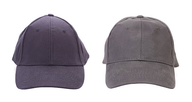 ブルーとグレイの尖ったキャップします。 - baseball cap cap hat golf hat ストックフォトと画像