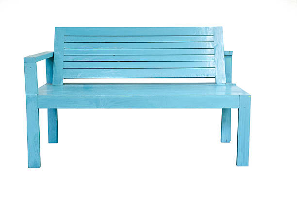 istock Vintage wooden blue chair 464402449