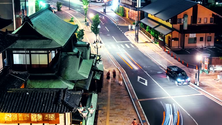 Time-lapse of the ancient Japanese bathhouse