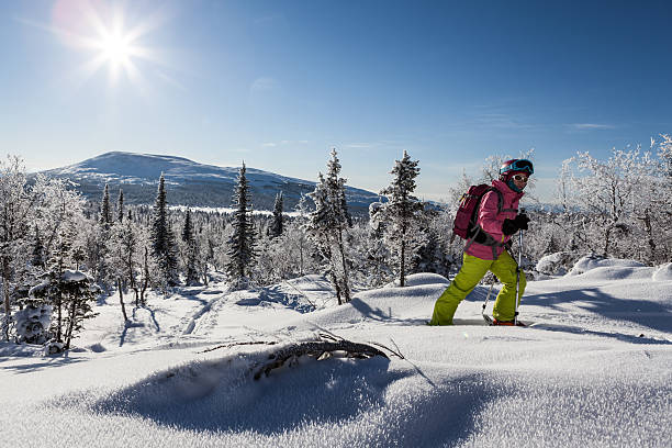 istock Woman go skiing 464406517