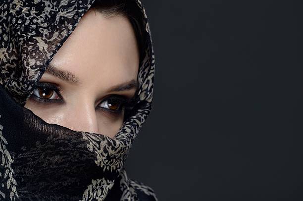 istock Beautiful  Middle eastern woman in niqab 464416024