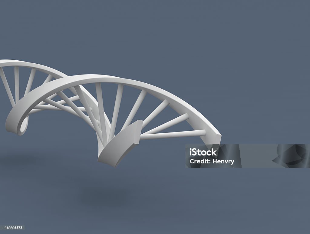 white DNA-Modell - Lizenzfrei DNA Stock-Foto