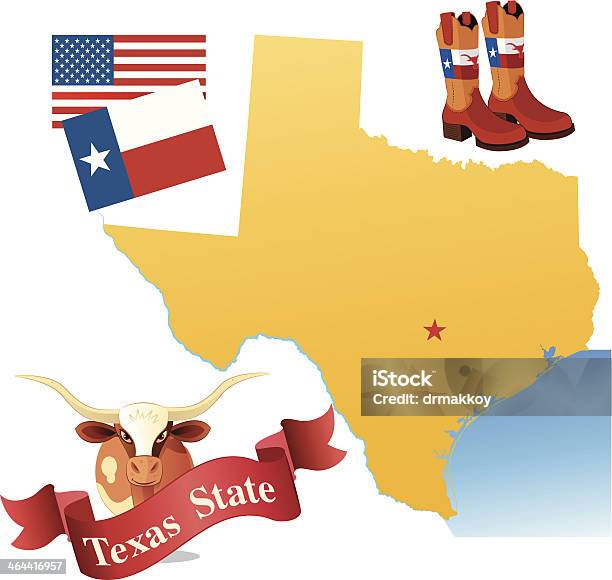 Mapa Do Texas - Arte vetorial de stock e mais imagens de Galveston - Galveston, Waco, Amarillo